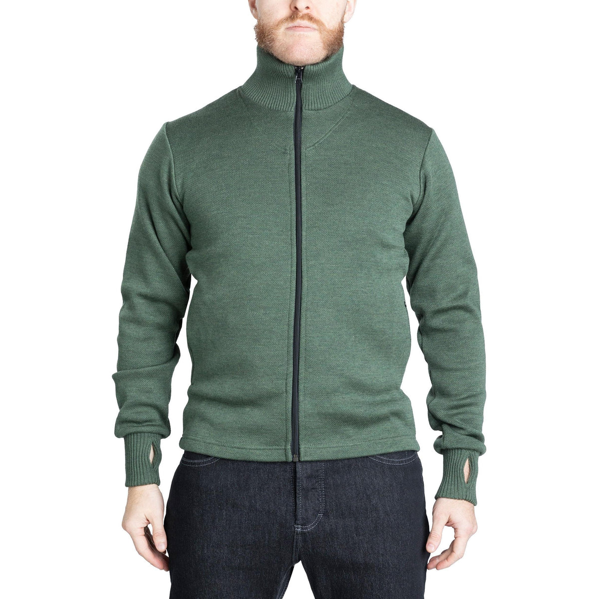 Varusteleka Merinowoll-Pullover mit Reißverschluss