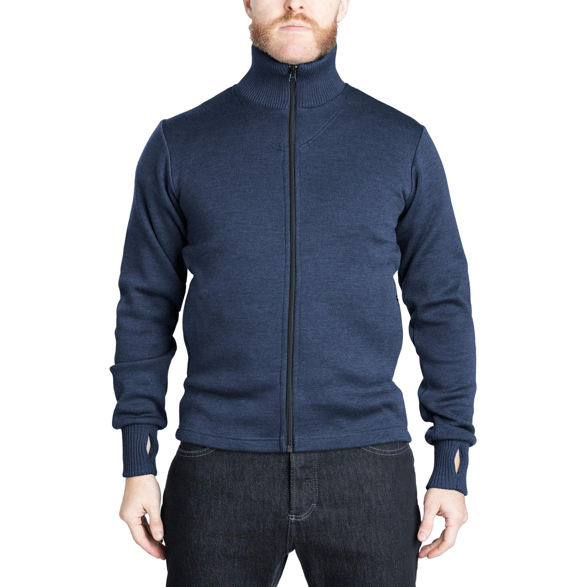Varusteleka Merinowoll-Pullover mit Reißverschluss