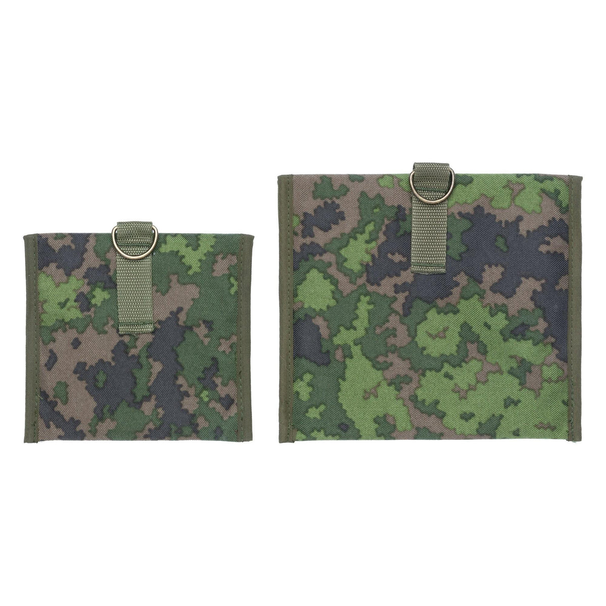 Regular and Large pouches viewed from behind