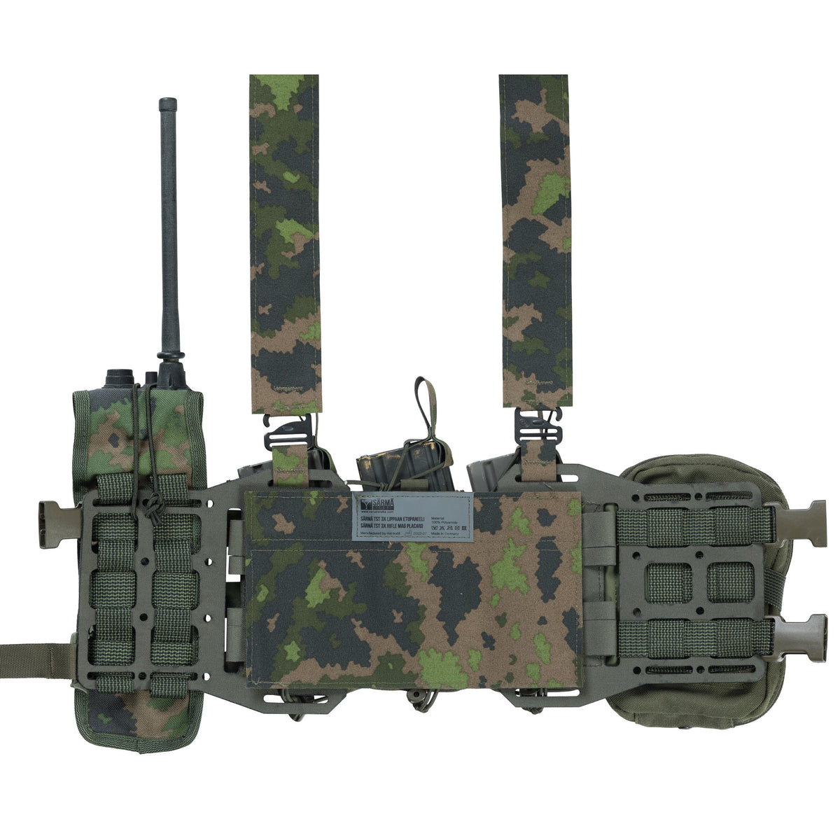 As a chest rig extension.