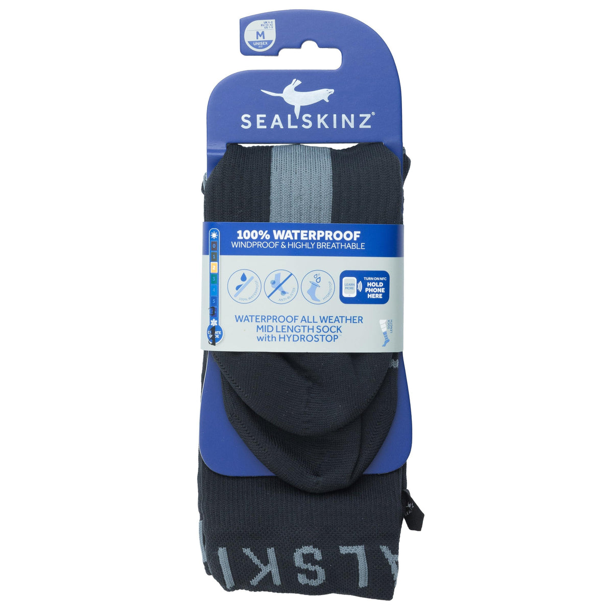 Sealskinz Wasserdichte All Weather Mid Socken mit Hydrostop