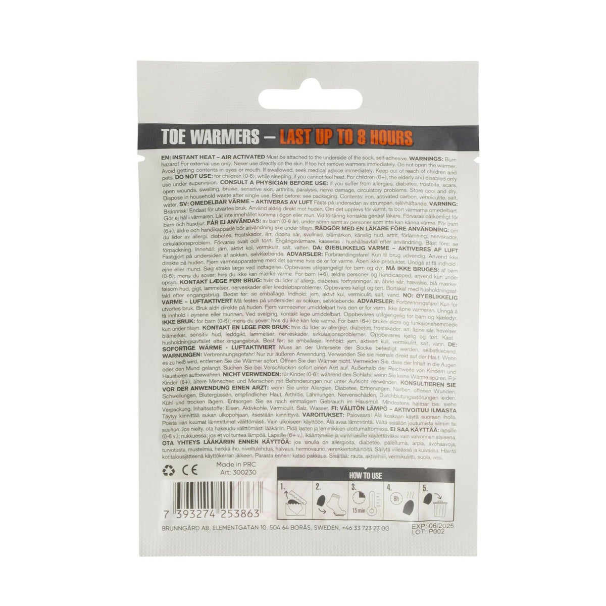 Springyard Toe Warmers