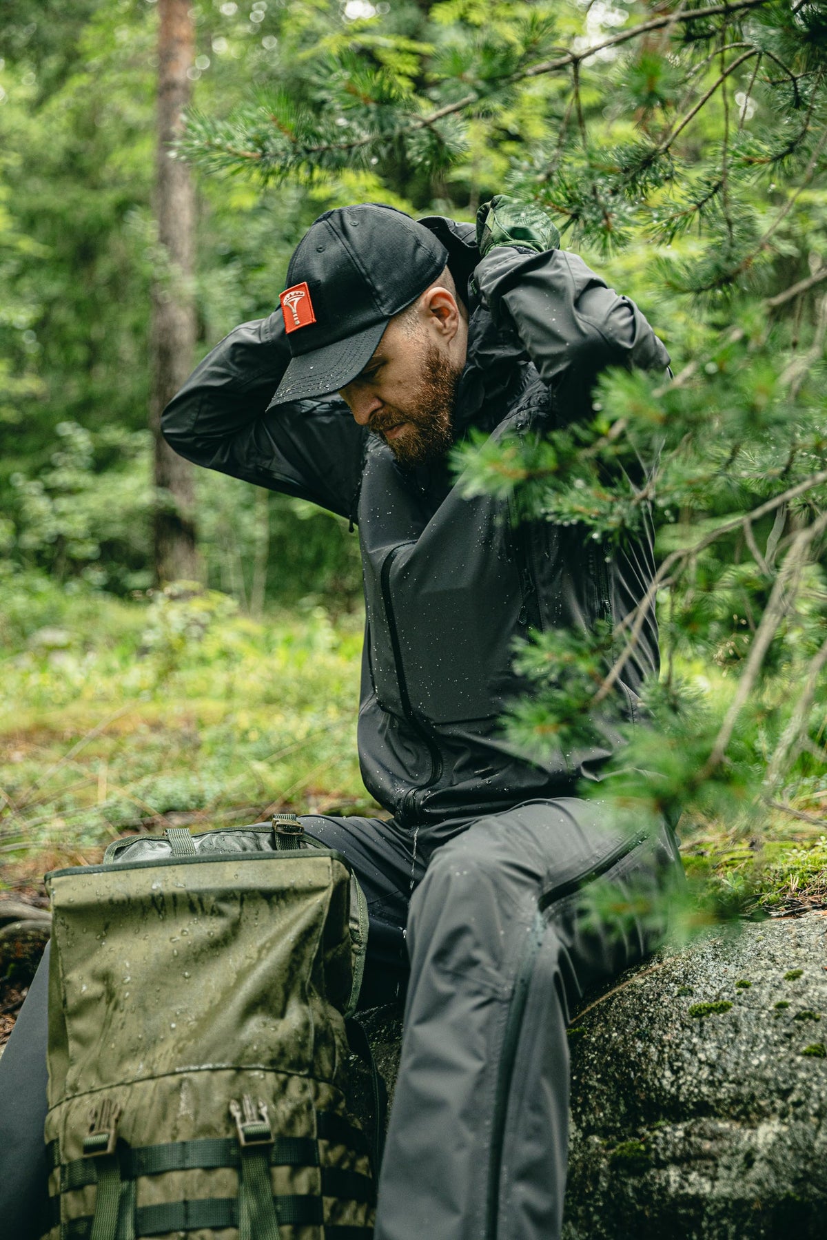 Varusteleka Hardshell-Hosen, Grau