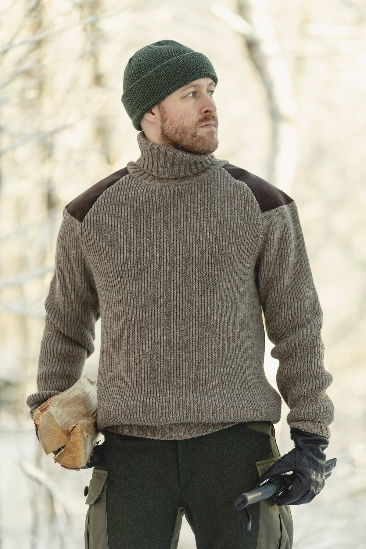 Varusteleka Nordic Wool Sweater, Light Brown