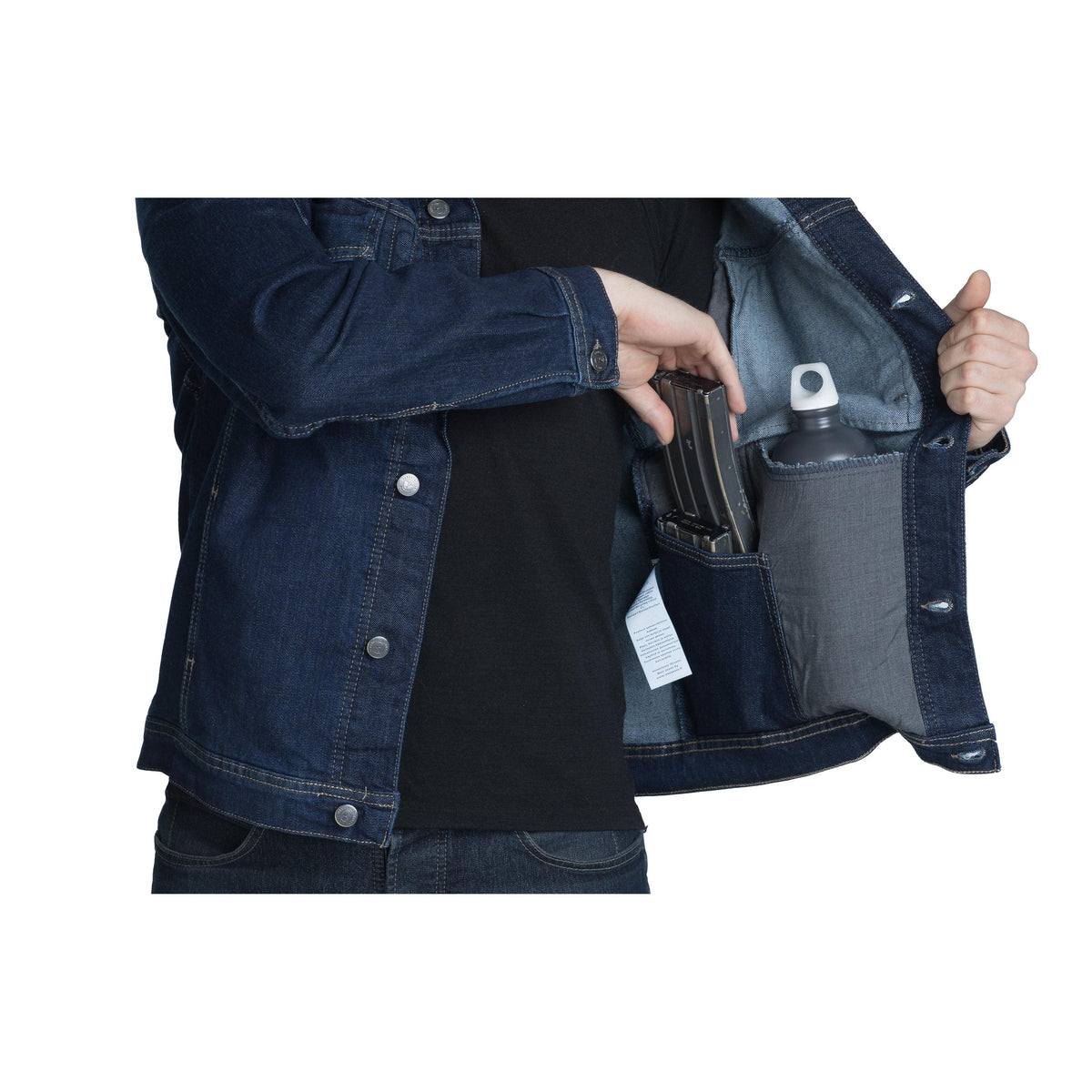 Two large pockets on both sides of the jacket