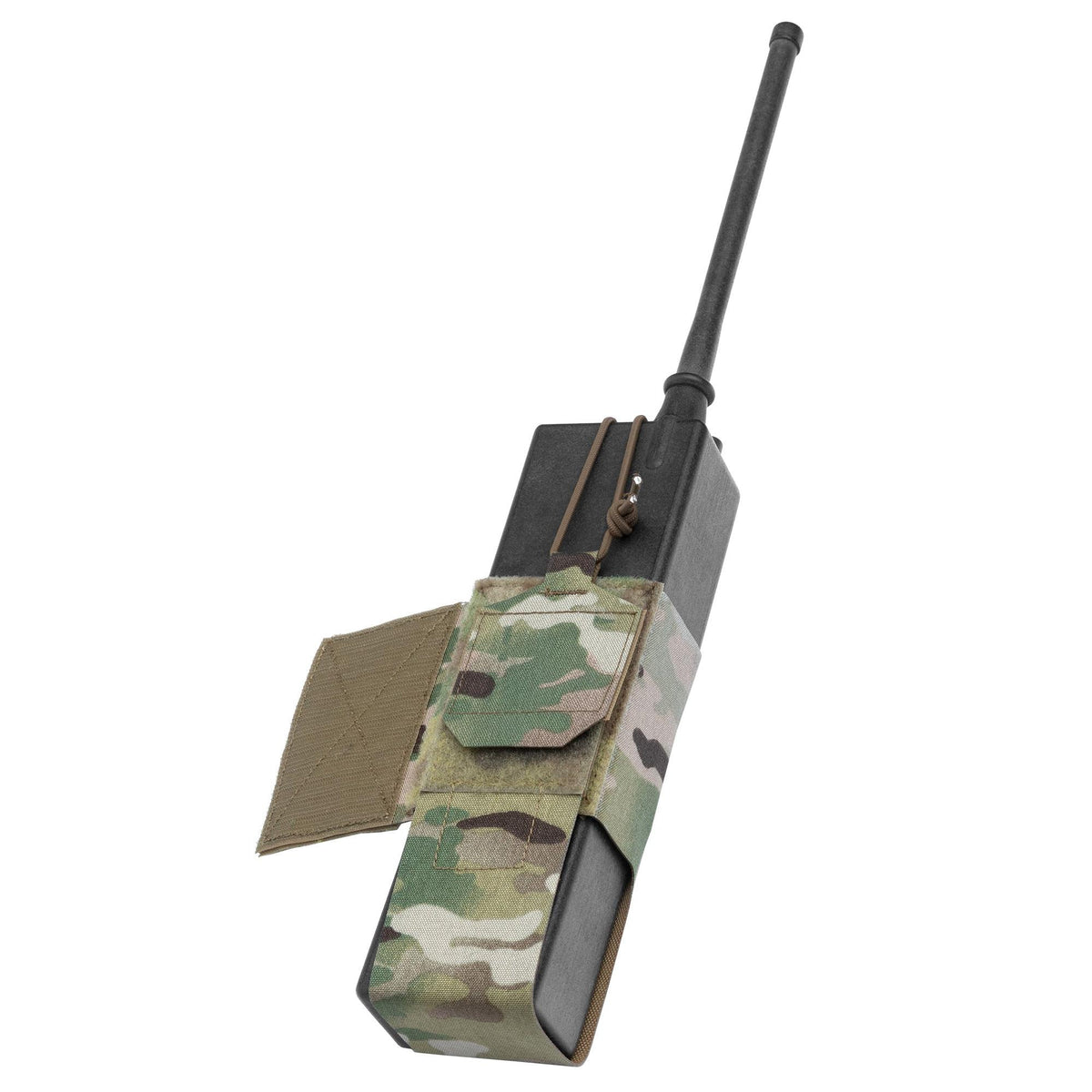 you can insert the loop panel directly into the front flap of a plate carrier (between the cummerbund and plate pouch). Or into the side envelope pocket of the Mission Configurable Chest Rig (MCCR) or Mission Configurable Placard (MCP).