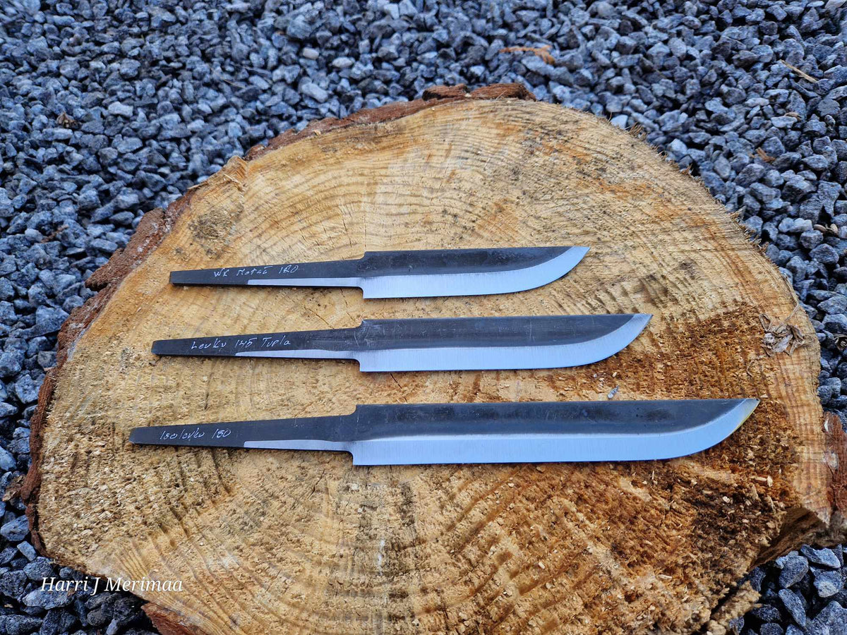 Von oben: Forest 120; Leuku 145; und Big Leuku 180 ohne Griff.